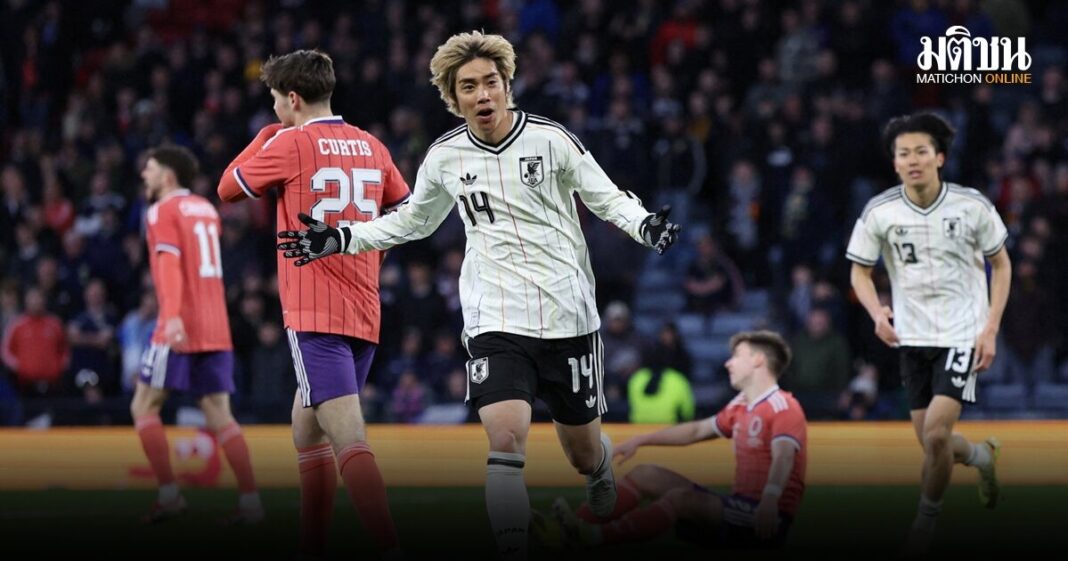 2026 03 28T203803Z 1022581796 UP1EM3S1GJV5L RTRMADP 3 SOCCER FRIENDLY SCO JPN