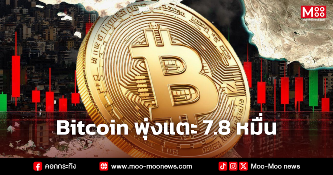 Bitcoin พุ่งแตะ 7.8 หมื่น