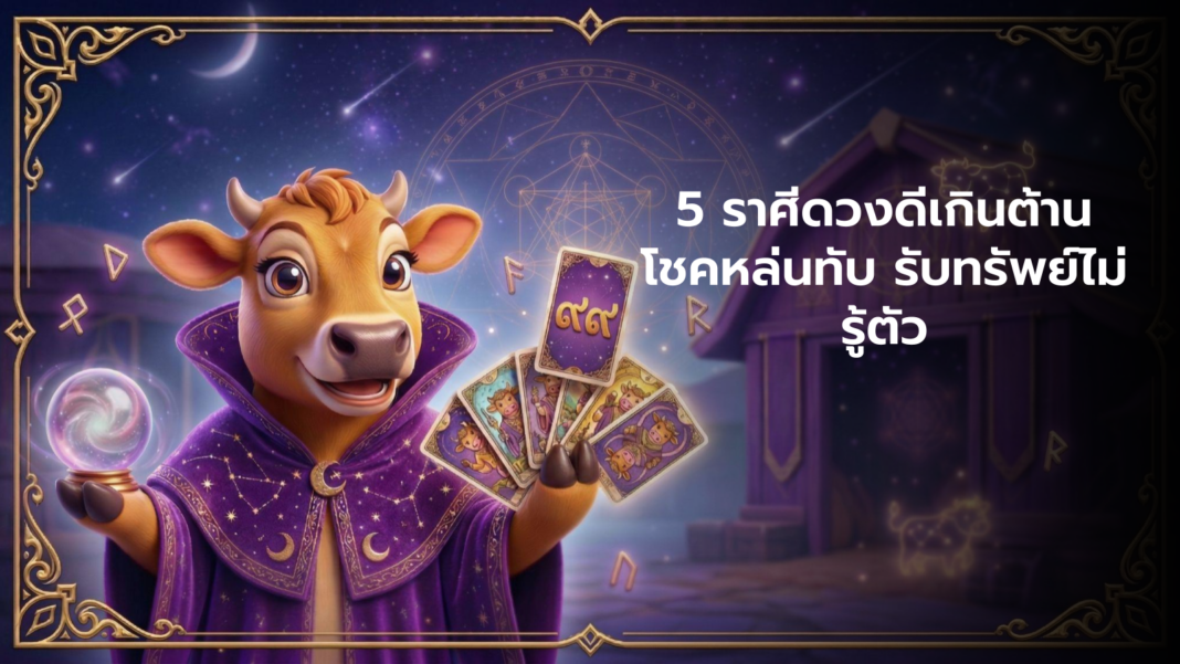 คอกสายมู 5 ราศีดวงดีเกินต้าน โชคหล่นทับ รับทรัพย์ไม่รู้ตัว