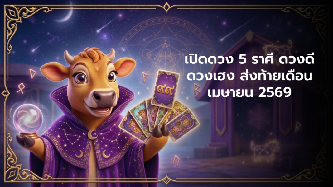 คอกสายมู เปิดดวง 5 ราศี ดวงดี ดวงเฮง ส่งท้ายเดือนเมษายน 256