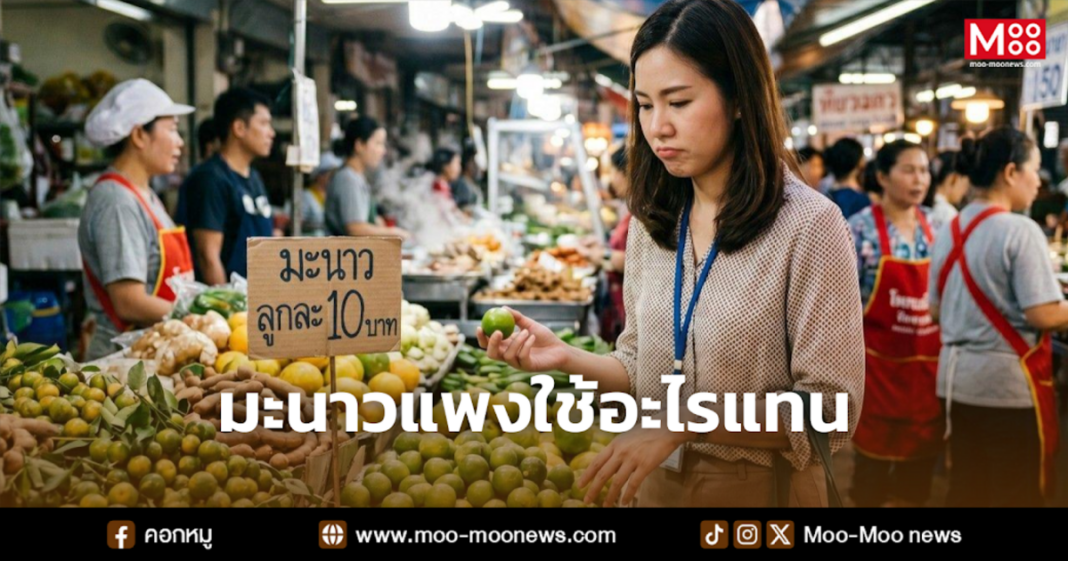 มะนาวแพงใช้อะไรแทน