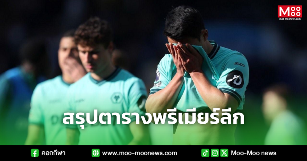 สรุปตารางพรีเมียร์ลีก