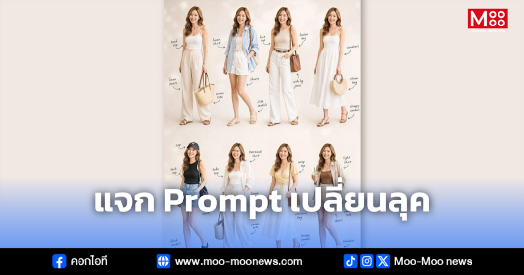 แจก Prompt เปลี่ยนลุค